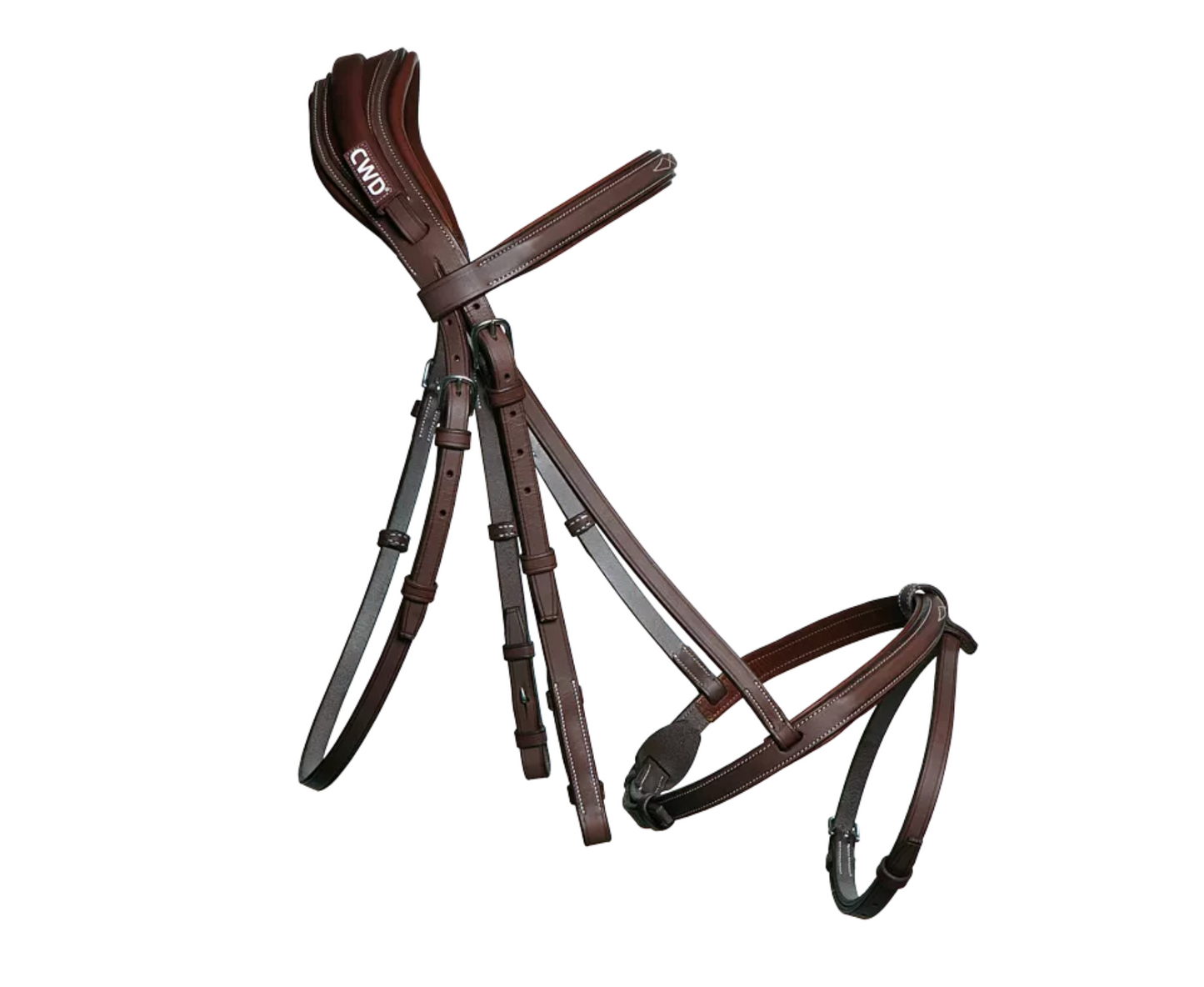 CWD Anatomic French Noseband Bridle With Fancy Stitching