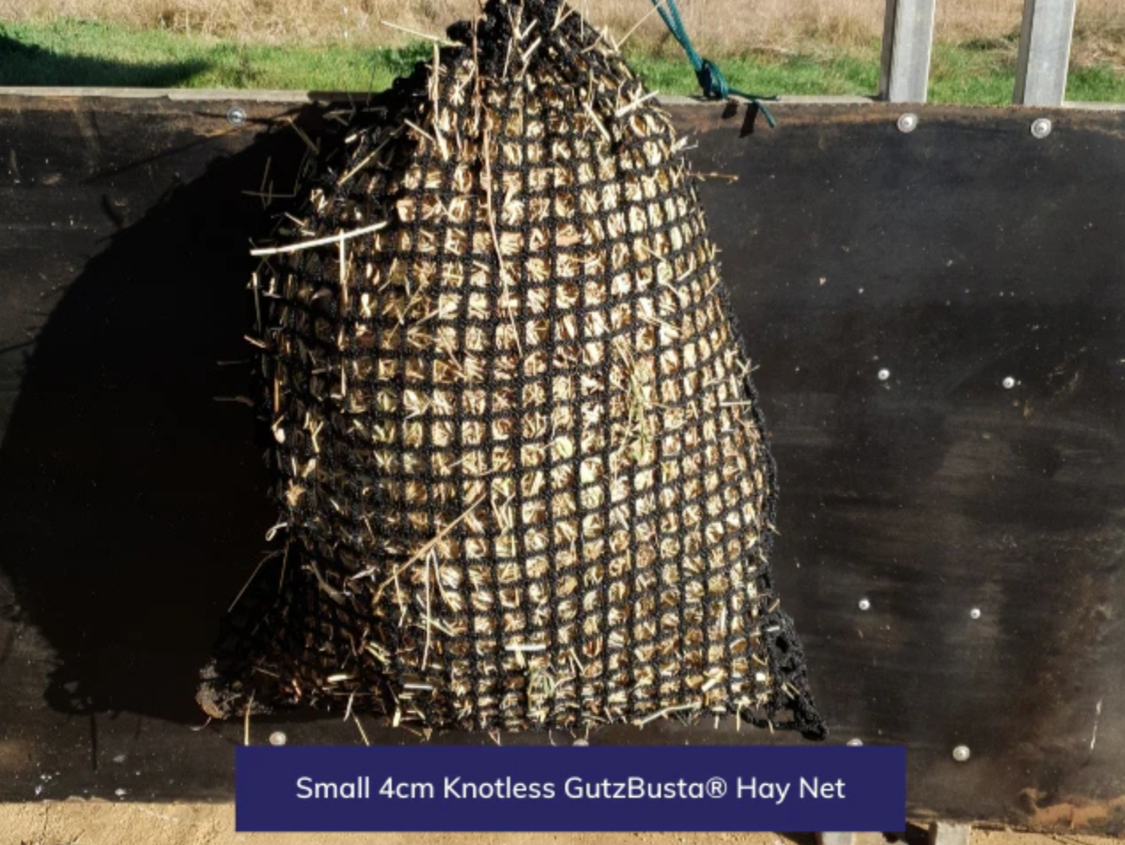 Gutzbusta Knotless Slow feed hay net - Small (2-3 Biscuits)