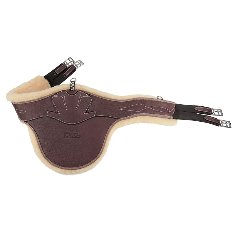 CWD Belly guard girth with removable artificial sheepskin lining
