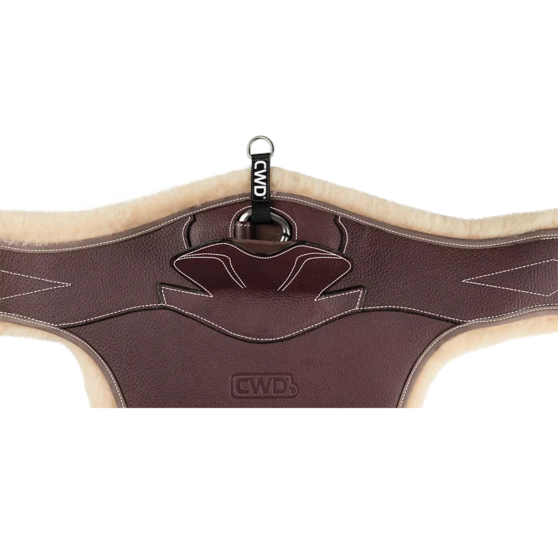 CWD Belly guard girth with removable artificial sheepskin lining